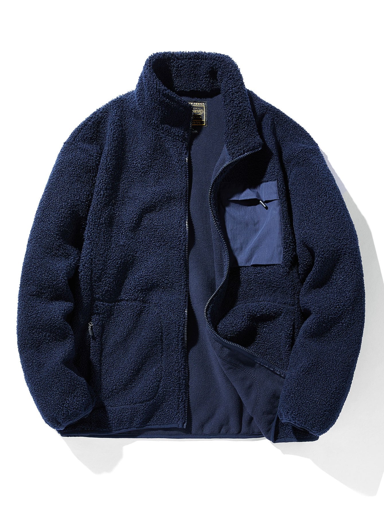 Teddy Fleece Zip Up Coat